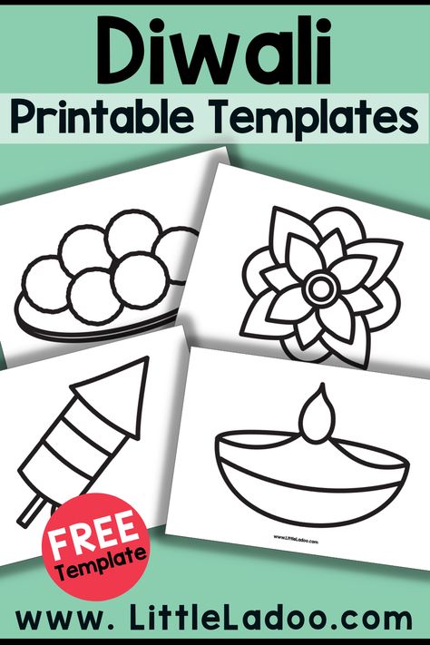 Diwali Craft Templates Deepavali Craft For Toddlers, Diwali Coloring Pages Free Printable, Diwali Art For Toddlers, Simple Diwali Craft, Diwali Math Activities Preschool, Rangoli Template Free Printable, Diwali Montessori Activities, Divali Ideas Crafts Preschool, Diwali Free Printables