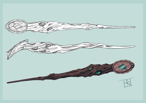 ArtStation - Magic Wand, Thais Freire Sanchez Harry Potter Rpg, Fantasy Map Making, Wizard Wand, Harry Potter Wand, Green I, Fantasy Map, Armor Concept, Big Adventure, Magic Wand