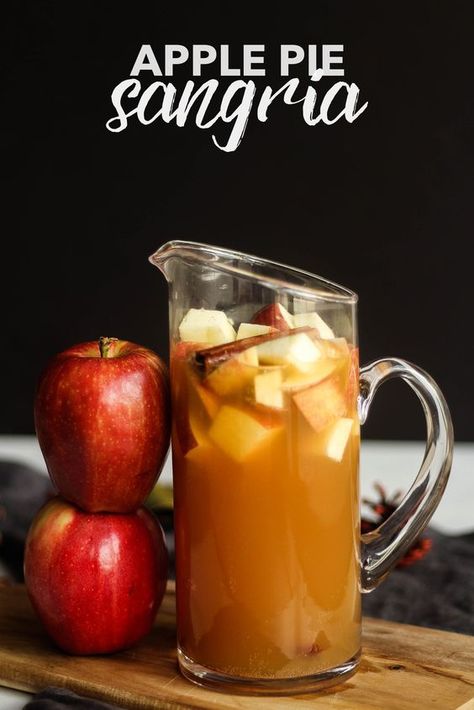 Fall Date Night Ideas, Apple Pie Sangria, Apple Cider Sangria Recipe, Jungle Juice Recipe, Caramel Apple Cider, Foodgawker Recipes, Fall Date Night, Apple Cider Caramels, Jungle Juice