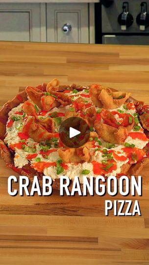 98K views · 19K reactions | Crab Rangoon Pizza 🍕 

#pizzatime #crabrangoon #foodstagram #cooking #tasty #delicious #pizza #deepfried #skit #comedy #sketchcomedy #bizarre #weird #strangefood #humor #reels #reelsinstagram | Cookshow with Trevor | cookshowtrevor · Original audio Deep Fried Crab Rangoon, Crab Rangoon Pizza Recipe, Crab Meat Rangoon Recipe, Savory Crab Rangoon, Restaurant Style Crab Rangoon, Crab Rangoon Pizza, Crab Rangoon, Weird Food, Appetizer Dips