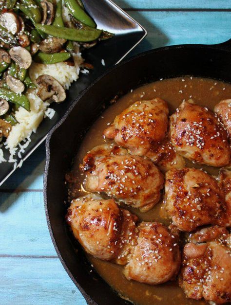 See Mom Click Recipes - See Mom Click Sesame Chicken Recipe, Mom Recipes, Favorite Dinner, Easy Skillet, Favorite Recipes Dinner, Sesame Chicken, Hoisin Sauce, Gluten Free Chicken, Recipe For Mom