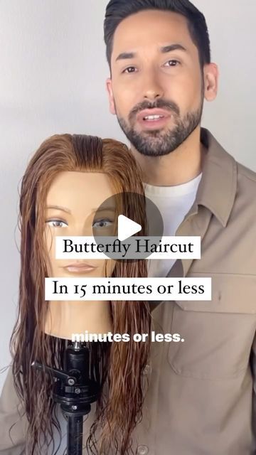 Justin Toves-Vincilione on Instagram: "🦋 Here’s your sign to learn The Butterfly Cut 🦋 . Also, something exciting … and more layered haircut content … is on its way! ✂️ . #butterflycut #butterflyhaircut #hairvideos #hairvideo #hairtutorial #hairtutorials #hairstyling #hairstyle #hairstyles #haircut #haircuts #haireducation #haireducator #hairclass #hairhowto #beautytutorial #beautytips #hairtips #hairlove #hairfashion #hairideas #hairtrends #hairgoals #hairinspiration #hairinspo #hairstyleideas #hairoftheday #hairstyleoftheday" Buttery Fly Haircut, Butterfly Haircut For Short Hair, Diy Butterfly Haircut, Uniform Haircut, Butterfly Haircut, Butterfly Cut, How To Cut Your Own Hair, Diy Haircut, Layered Haircut