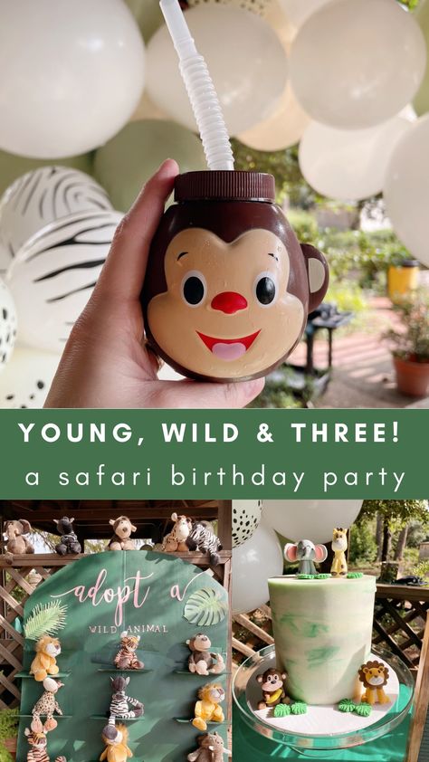 3rd Birthday Zoo Theme, Three And Wild Birthday Party, Zoo 3rd Birthday Party, Age 3 Birthday Party Ideas, You G Wild And Three Party Girl, One Wild And Three Birthday, 3yrs Old Birthday Party Ideas Girl, Young Wild And Three Safari Birthday, Wild Three Birthday Party Girl