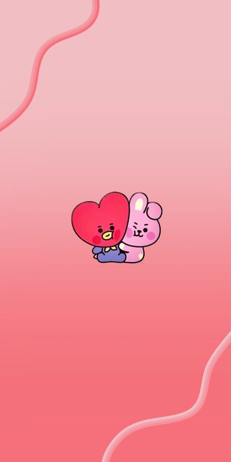 Tata Cooky Bt21, Tata And Cooky Wallpaper, Tata Wallpaper Aesthetic, Cooky Bt21 Aesthetic, Bts Don't Touch My Phone, Tata And Cooky, Kpop Tattoo, Bt21 Tata, Bt 21