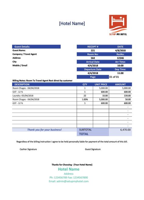 Hotel Bill, Real Fake, Booklet Printing, Bill Template, Receipt Template, Hotel Guest, Best Templates, Travel Agent, Sheet Of Paper