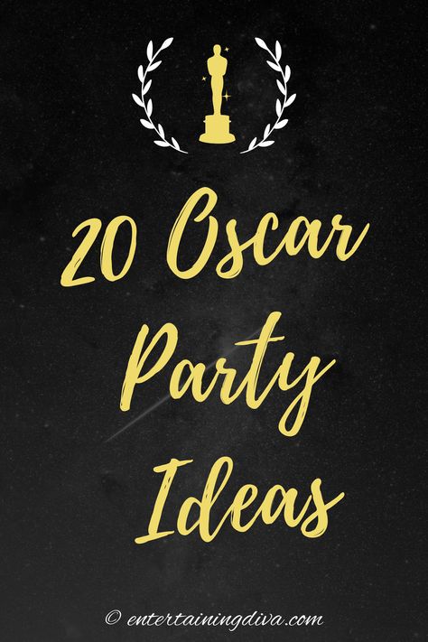 15 Fabulous Oscar Party Ideas Oscar Party Ideas Decoration, Oscar Night Party Ideas, Oscar Party Games, Oscar Party Ideas, Hollywood Birthday Party, Oscar Party Decorations, Oscars Theme Party, Hollywood Birthday Parties, Academy Awards Party