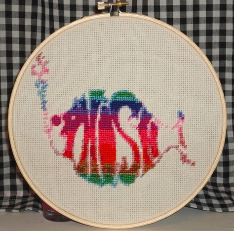 PHISH pattern Trey Anastasio, Logo Handmade, Rainbow Logo, Stitch Ideas, Phish, Cross Stitches, Grateful Dead, Craft Time, Festival Outfits