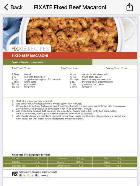 21 Day Fixate Recipes, Beachbody Meal Plan, 21 Day Fix Menu, Beef Macaroni, 400 Calorie Meals, Fixate Recipes, 21 Day Fix Diet, 21 Day Fix Meal Plan, Beachbody Recipes