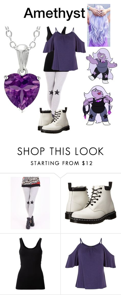 "Amethyst/Steven Universe Inspired" by xxdamarisxxx ❤ liked on Polyvore featuring Dr. Martens and Theory Steven Universe Amethyst Cosplay, Steven Universe Clothes, Steven Universe Costume, Amethyst Cosplay, Steven Universe Cosplay, Amethyst Steven Universe, Easy Cosplay, Fitness Shirts, Everyday Cosplay