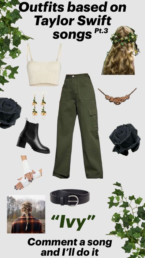 Ivy outfit #evemrore #music #outfitinspo #ivy #poisonivy Taylor Swift Outfits, Poison Ivy, Eras Tour, Ivy, Taylor Swift, Swift, Songs, Outfit Inspo, Music