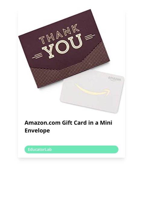 Amazon.com Gift Card in a Mini Envelope | #teacherappreciationweek #teachergram #teachergifts #teachersofig #teacherstyle Mini Envelope, Black Office, Mini Envelopes, Teacher Style, Teacher Appreciation Week, Office Products, Appreciation Gifts, Teacher Appreciation Gifts, Teacher Appreciation