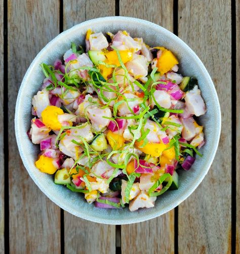 Mahi Mahi Ceviche Recipe - How to Make Dorado Ceviche Mahi Ceviche, Mango Ceviche Recipe, How To Make Ceviche, How To Make Chorizo, Recipes Using Pork, Chorizo Recipe, Mexican Chorizo, Spanish Mackerel, Chorizo Recipes