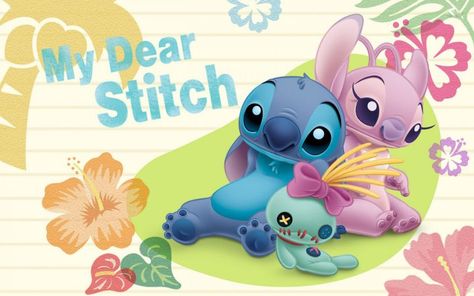 Free download stitch wallpapers HD. Disney Characters Stitch, Lindo Disney, Tema Disney, Lilo Y Stitch, Images Disney, Film Anime, Disney Background, Disney Iphone, Stitch And Angel