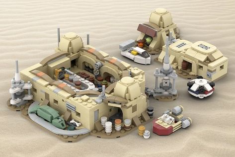 Micro Mos Eisley Cantina Mos Eisley Cantina, Star Wars Episode 4, Star Wars Lego, Mos Eisley, Micro Lego, Red Hulk, Star Wars Design, Lego Craft, Lego News