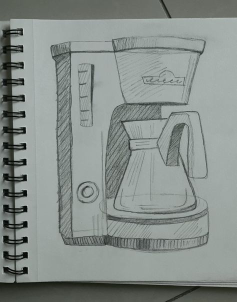 Sketchbook Idea, Random Sketches, Coffee Maker, Sketch Book, Coffee, Coffee Machine