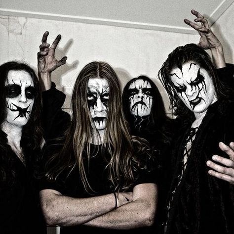 Carach Angren Photos | Metal Kingdom Black Metal Fashion, Black And White Crop Tops, Black Metal Art, Punk Makeup, Make Up Inspo, Horror Movie Characters, Goth Makeup, Dark Art Illustrations, Dark Photography