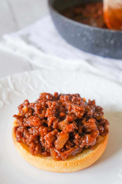 Grape Jelly BBQ Sloppy Joes - This is Not Diet Food Chicken Sloppy Joe Recipe, Bbq Sloppy Joes, Ground Chicken Recipes Healthy, Easy Taco Salad Recipe, Chicken Sloppy Joes, Grilled Cheese Sloppy Joe, Honey Bbq Chicken, Homemade Sloppy Joes, Grape Recipes