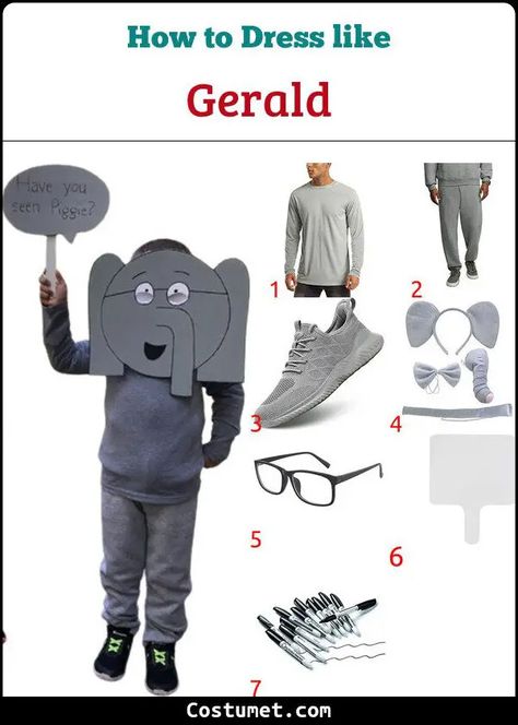 Piggie and Gerald Costume for Cosplay & Halloween 2023 Gerald Costume Piggie And, Piggie And Gerald Costume Diy, Piggy And Gerald Costume, Piggie And Gerald Costume, Mo Willems Costumes, Gerald And Piggie Costume, Elephant And Piggie Costume, Piggie And Elephant, Knuffle Bunny