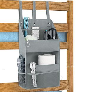 Bunk Bed Organization, Bed Organization, Bunk Bed Ideas Diy, Grey Bunk Beds, Bunk Beds Small Room, Bed Organizer, Bed For Girls Room, Girls Bunk Beds, Bed Organiser