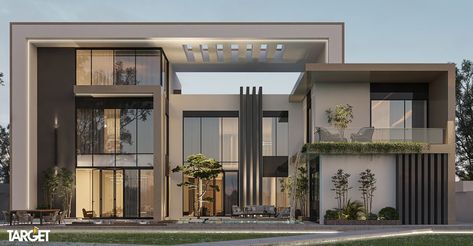 Modern Villa House Plans, Modern Villa Plan Luxury, Huge Modern Mansions, Luxury Villa Design Exterior, Modern Villa Design Exterior, Modern Villa Facade, Modern Mansion Floor Plan, Modern Villa Elevation, Luxury Villa Modern