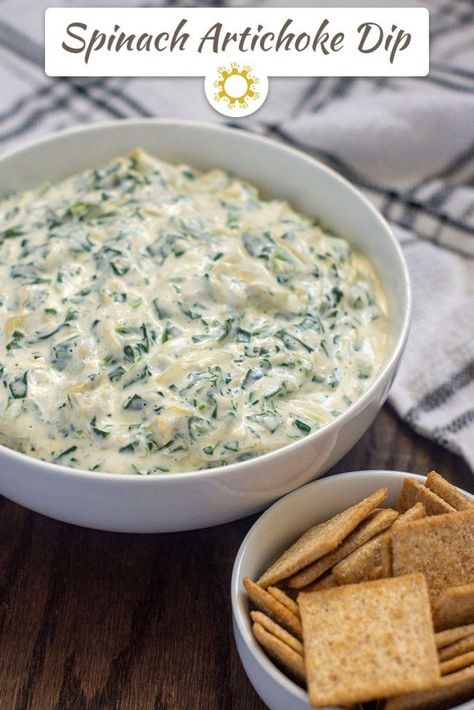 Spinach Artichoke Dip Recipe, Spinach And Artichoke Dip, Artichoke Dip Recipe, Healthy Dips, Side Dish Recipes Easy, Fall Cooking, Spinach Artichoke Dip, Artichoke Dip, Spinach Artichoke