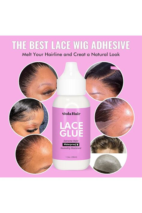 Dolahair Lace Wig Glue Lace Front Glue for Wigs Waterproof Super Hold Wig Kit Hair Replacement Adhesive Invisible Bonding Lace Front Glue, Wig Installation, Lace Wig Glue, Wig Glue, Best Lace Wigs, Wig Install, Hair Replacement, Womens Wigs, Lace Wig