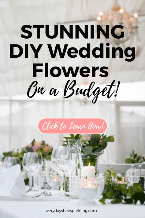 How to make your own stunning DIY wedding flowers, centerpieces and a bouquet for cheap using inexpensive fake flowers. These simple, easy to follow instructions include rustic decorations and a ceremony backdrop that are the perfect addition to your upcoming wedding. #DIYweddingflowers #rusticwedding #weddingcenterpieces #weddingflowersonabudget #artificialweddingflowersforcheap Wedding Fake Flowers, Wedding Flowers On A Budget, Jas Wedding, Hanging Flowers Wedding, Wedding Flowers Centerpieces, Rustic Decorations, Flowers Centerpieces, Artificial Wedding Flowers, Homemade Wedding