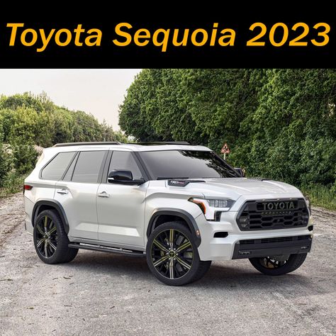 Toyota Sequoia 2023 Black, 2023 Sequoia Trd Pro, 2023 Suv Models, 2024 Toyota Sequoia, Toyota Cars Models, Toyota Sequoia Off Road, Toyota Tundra 2023, Sequoia Car, Toyota Suv Models