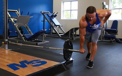 Landmine training and the countless exercises you can perform are extremely beneficial and can be a key component in your training program. Give these 3 a shot! Bent Over Row Form, Good Morning Exercise, Deadlift Variations, Bent Over Row, Stiff Leg Deadlift, Free Workout Plans, Hiit At Home, Morning Exercise, Barbell Row