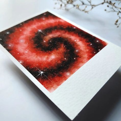 Spiral galaxy❤️✨️ #redgalaxy #galaxyartwork #redgalaxy #spaceartwork #watercolorillustrations #abstractillustration Spiral Galaxy Painting, Galaxy Artwork, Canvas Art Painting Abstract, Space Artwork, Spiral Galaxy, Acrylic Gouache, Galaxy Painting, Painting Abstract, Canvas Art Painting