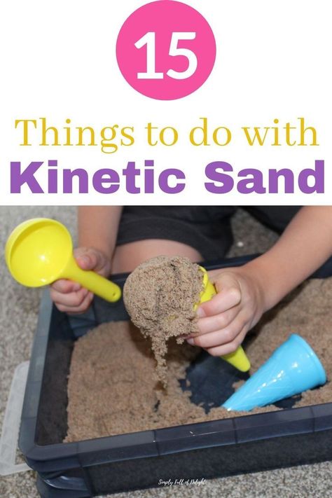 Kinetic Sand Activities, Sand Activities, Sensory Play Ideas, Sand Game, Screen Free Activities, Sand Play, Teaching The Alphabet, Kinetic Sand, Games For Toddlers