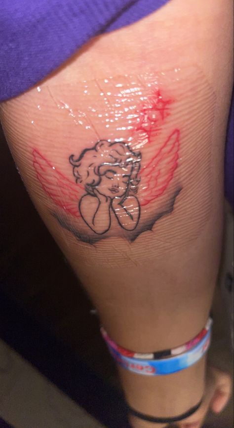 Red Wing Tattoo, Red Wings Tattoo, Wing Tattoo, Wings Tattoo, Red Wing, Red Ink, Red Wings, Infinity Tattoo, Watercolor Tattoo