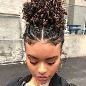 Κούρεμα Bob, Cute Natural Hairstyles, Natural Hair Transitioning, Mixed Curly Hair, Transitioning Hairstyles, Fesyen Rambut, Cute Curly Hairstyles, Hairdos For Curly Hair, Natural Hair Styles Easy