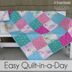 Pieces by Polly: Wee Wander Easy Quilt-in-a-Day Baby Quilt Patterns Easy, Beginner Quilting Projects, Easy Quilting, Beginning Quilting, Quilt In A Day, Quick Quilt, Charm Packs, Easy Quilt, Baby Quilt Patterns