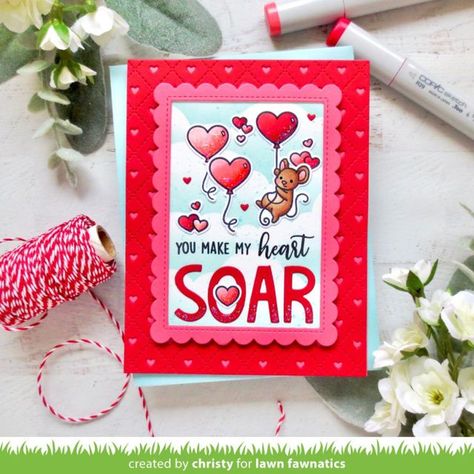 lawnfawn on Instagram: "It's time for the Lots of Heart challenge! In addition to these awesome Lawn Fawnatics Design Team samples, we will also have inspiration all week at the Lawn Fawn blog! You'll love all these heartfelt ideas for sending cards with lots of heart! We invite you to join this 3-week challenge at Lawn Fawnatics! Tap the link in our bio. https://www.lawnfawnatics.com/challenges/lawn-fawnatics-challenge-165-lots-of-heart #lawnfawnaticschallenge #lawnfawnatics #lawnfawn #cardmaking #papercrafting #cardmakersofinstagram #cardmakingideas #cardmakinghobby #handmadecards #cardmakers #LotsOfHeartWeek #LotsOfHeartChallenge" Lawn Fawn Blog, Greeting Card Inspiration, Garland Backdrops, Lawn Fawn Stamps, Lawn Fawn Cards, All My Heart, Have Inspiration, Heart Balloons, Pretty Cards