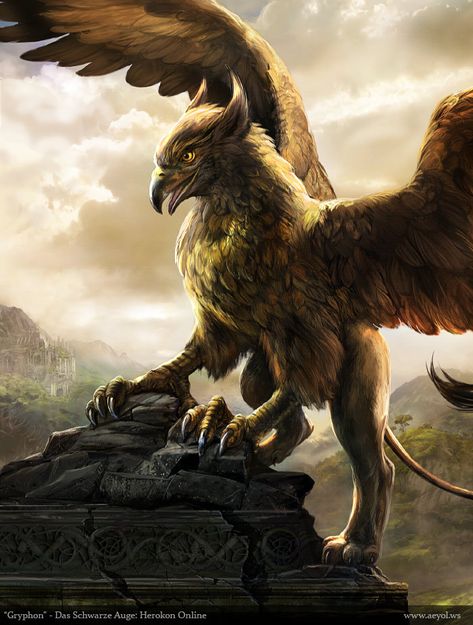 ArtStation - Gryphon, Wiebke Scholz Griffin Mythical, Greek Monsters, Fantasy Writing, Mythological Animals, Whatsapp Wallpapers Hd, Mythical Creatures Fantasy, Fantasy Beasts, Fantasy Creatures Art, Mythical Creatures Art