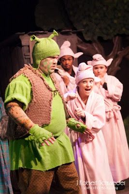 Director Jewels: Shrek the Musical at Kansas City's Coterie Theatre {Review} Broadway Musicals Costumes, Shrek Musical, Shrek Costumes, Shrek Jr, William Steig, Shrek The Musical, Shrek Costume, Pig Costumes, Princess Fiona