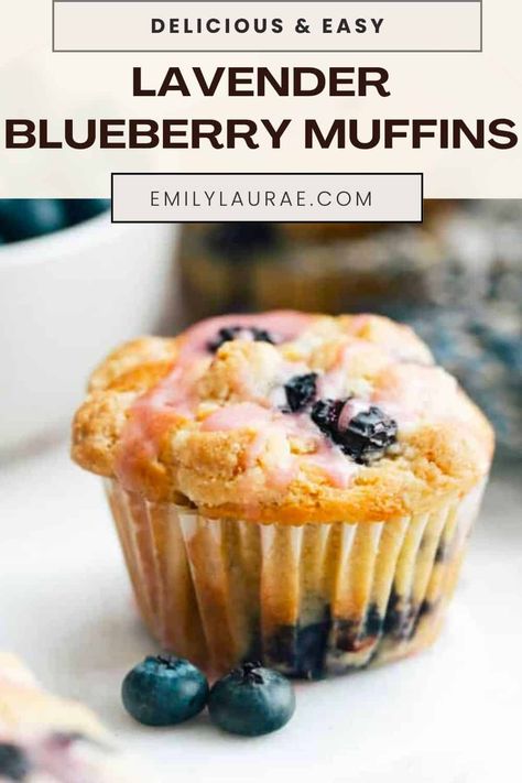 These nut-free lavender blueberry muffins are the perfect spring addition to your Mother’s day brunch! Quick Blueberry Muffins, Lavender Muffins, Blueberry Crumble Muffins, The Best Blueberry Muffins, Bakery Style Blueberry Muffins, Fluffy Muffins, Homemade Cake Mixes, Blueberry Streusel, Blueberry Desserts Recipes