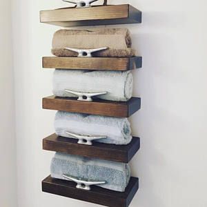 Floating Shelf, Nautical, Shelves, Shelf, Wall Shelf, Coastal Shelves, Nautical Decor, Wood Shelves, Beach Decor, Local Pine Woodworking Nautical Shelves, Nautical Shelf, Nautical Bathroom Design Ideas, Nautical Bathroom Decor, Nautical Bathrooms, Solid Wood Shelves, Deco Originale, Towel Storage, Lake House Decor