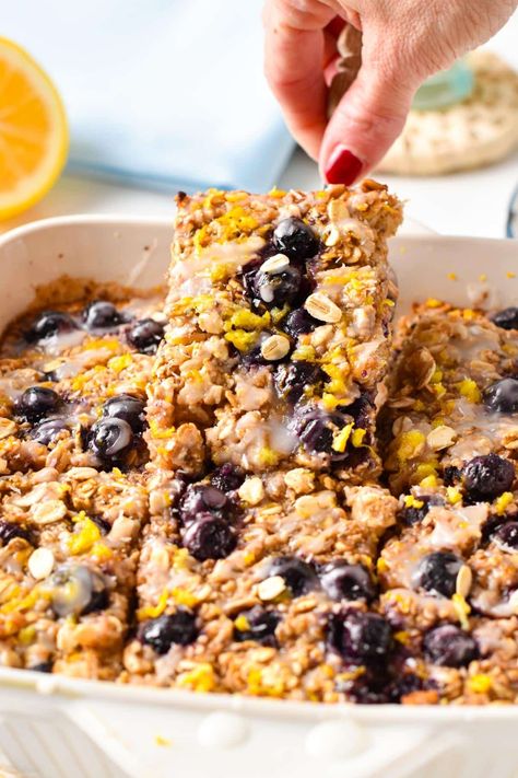 Lemon Blueberry Baked Oats, Recipes Strawberries, Peach Baked Oatmeal, Conscious Plant Kitchen, Blueberry Baked Oatmeal, Blueberry Oatmeal Bake, Oatmeal For Breakfast, Oatmeal Flavors, Breakfast Oatmeal Recipes