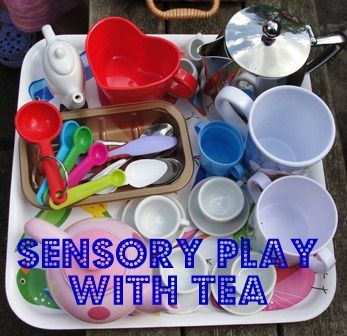 Tea parties are great pretend play scenarios and perfect for teaching social skills. Sun Hats & Wellie Boots adds a neat sensory component by using real tea bags (smell) and water to let her daughter mix her own tea concoctions! Pinned by SPD Blogger Network. For more sensory-related pins, see http://pinterest.com/spdbn Toddler Tea Party, Kitchen Toy Set, Wooden Dollhouse Furniture, Wellie Boots, Sensory Tubs, Sensory Bags, Kitchen Toy, Teaching Social Skills, Invitation To Play