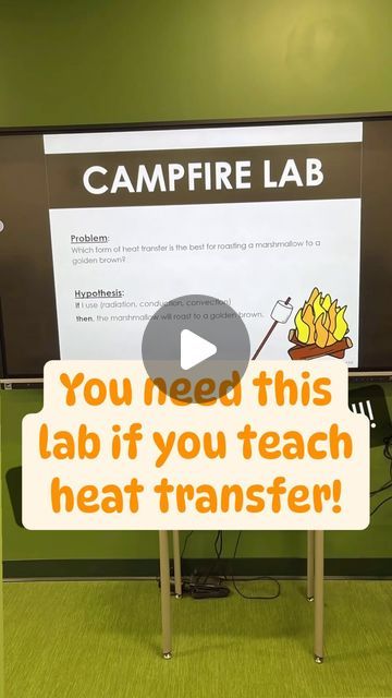 Carrie | Middle School Science on Instagram: "If you teach heat transfer, don’t miss the campfire lab! 🔥 Today, students had a blast testing to see which method of heat transfer would result in the “perfect” golden brown marshmallow. Using simple materials including hot plates, foil, and heat lamps, they rotated through 3 stations testing their hypothesis and eating the data! 😋 If you’re looking for an engaging activity to wrap up convection, conduction, and radiation, you’re going to love this lab! Here’s what Andrea had to say: ⭐️⭐️⭐️⭐️⭐️This was so much fun and the students learned from it as well. I enjoyed grading their lab sheets that went with the assignment because I could see my students’ understanding of heat transfer in their responses. Inside this lab you’ll find: ⭐️detail Conduction Convection Radiation Activity, Heat Transfer Activities, Conduction Convection Radiation, Heat Lamps, Hot Plates, Middle School Science, Having A Blast, Engagement Activities, Golden Brown