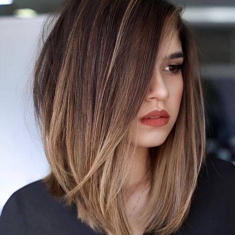 25 Hottest Inverted Bob Haircuts Of 2023 - 164 Inverted Angled Bob, Align Bob Haircut, Introverted Bob Haircut, Tapered Lob Haircut, Inverted Lob With Bangs, Angled Bob Long, Long Inverted Bob Shoulder Length, Shoulder Length Inverted Bob, Inverted Lob Haircut