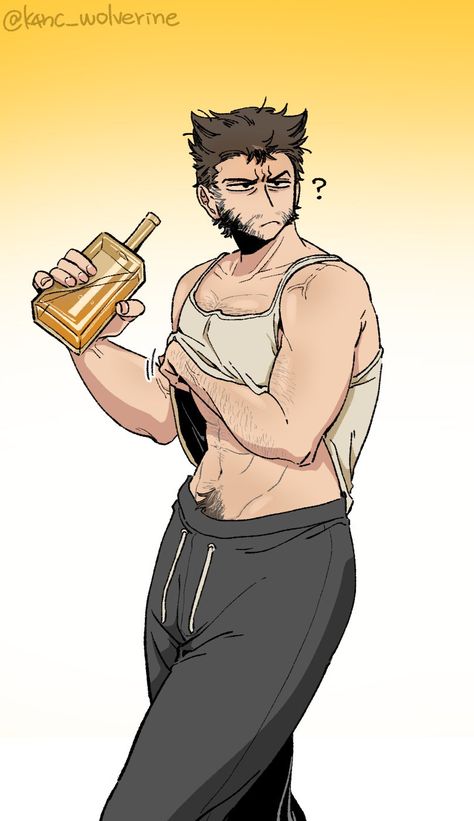 Wolverine Fanart Cute, Logan Howlett Fanart, Baby Deadpool, Wolverine Logan Art, Xmen Fanart, Chris Pratt Shirtless, Logan Wolverine Art, Wolverine Hugh Jackman Art, Logan Howlett Deadpool And Wolverine