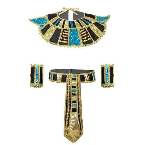 Egyptian Headpiece, Egyptian Collar, Priest Costume, Technicolor Dreamcoat, Egyptian Princess, Egyptian Fashion, King Outfit, Male Cosplay, Beaded Headband