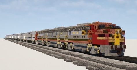 Minecraft Train, Minecraft Vehicles, Minecraft Steampunk, Passenger Train, Minecraft City, Gothic Cathedral, Minecraft Map, Minecraft Construction, Industrial Architecture