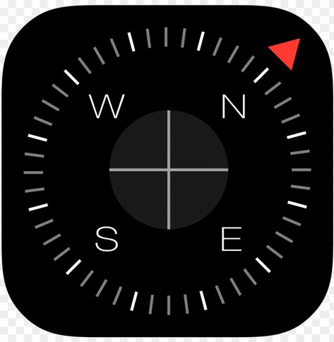 Compass App Icon, Compass App, Compass Directions, Compass Icon, Digital Crown, Bahasa Melayu, Latitude Longitude, Iphone Video, Ios 7