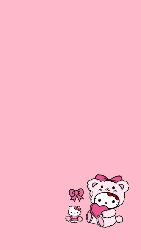 HELLO KITTY Soft Pink Wallpaper Hello Kitty, Charmy Kitty Wallpaper, Charmmy Kitty Wallpapers, Hello Kitty Valentines Day Wallpaper, Hello Kitty Lock Screen, Hello Kitty Christmas Wallpaper, Pink Kitty Wallpaper, Cutesy Wallpaper, Charmy Kitty