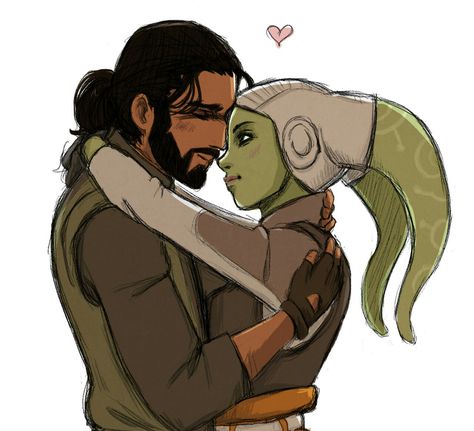 Kanan and Hera - Star Wars Rebels Kanan And Hera, Kanan Jarrus, Star Wars Couples, Hera Syndulla, Sw Rebels, Star Wars Comics, Star Wars Ships, Star Wars Fan Art, Star Wars Fandom