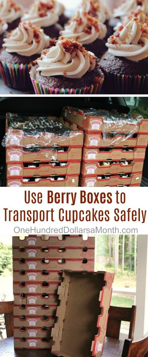 Transporting Cupcakes, Transport Cupcakes, Transport Cake, Dog Safe Cake Recipe, Cake Transport, Vendor Ideas, Bake Sale Packaging, Cake Mixes, Diy Cupcakes